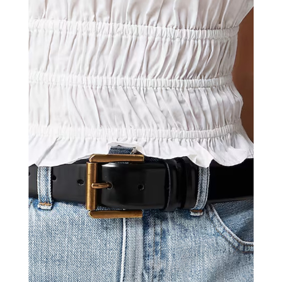 J Crew Hyacinth Smocked Top S White NWT Cotton Poplin Blouse Shirt CI549 J.Crew - Picture 3 of 4